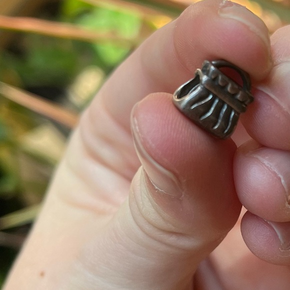 Retired Pandora Purse with Gold Bow Charm - Picture 4 of 4
